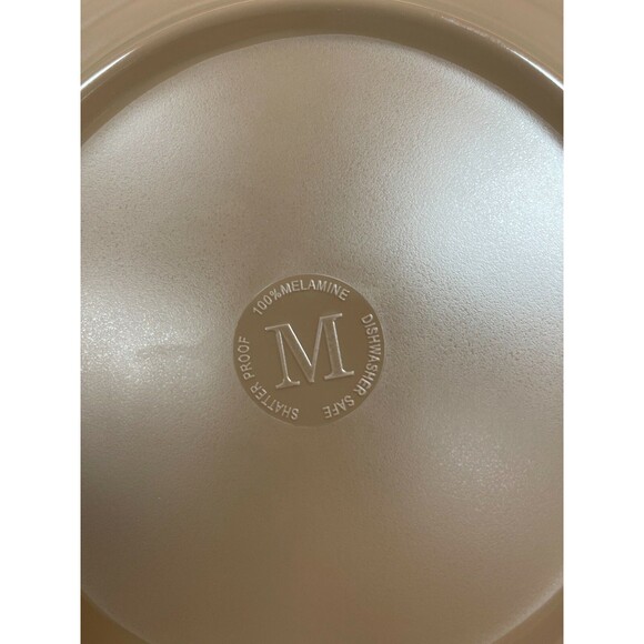 100% Melamine Dinner Plates Shatter Proof Dishwasher Safe Brown Purple Lot of 6 - Picture 5 of 5